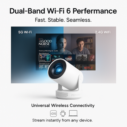 PRIMORYA™  MAG 3 PRO Series PORTABLE PROJECTOR