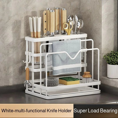 Kitchen Countertop Organizer with Drainage Tray