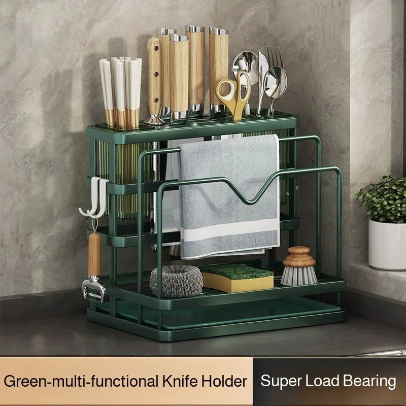 Kitchen Countertop Organizer with Drainage Tray